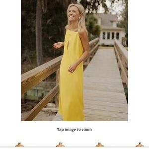 ANTONIO MELANI Yellow Backless Dress